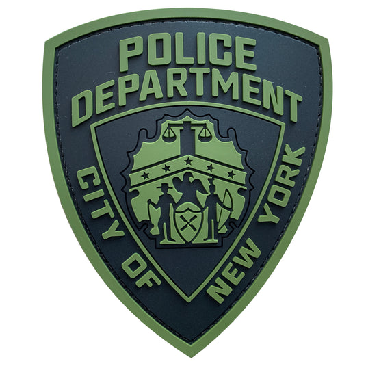 uuKen New York Police Department PVC Patch Hook Back for Plate Carrier Uniforms Shoulders Backpacks Jackets