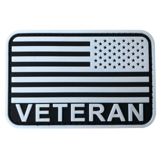uuKen 3x2 inches US Army Military Veteran American Flag Patch with Hook Fastener Back 2x3 inch for Military Veteran Hat Cap Bag Tactical Vest