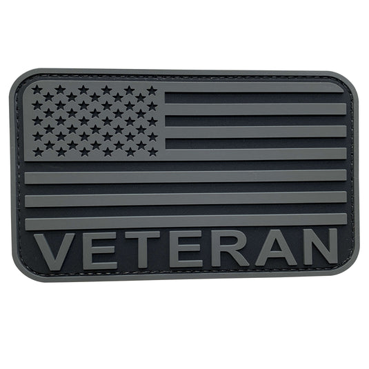 uuKen 5x3 inches US Army Military Veteran American Flag Patch with Hook Fastener Back 3x5 inch for Military Veteran Bag Tactical Vest