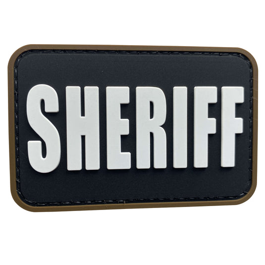uuKen 3x2 inches Small PVC Rubber County Deputy Sheriff Department Dept Morale Patch with Hook Back 2x3 inch for Tactical Vest Uniform Jacket Hat Backpacks