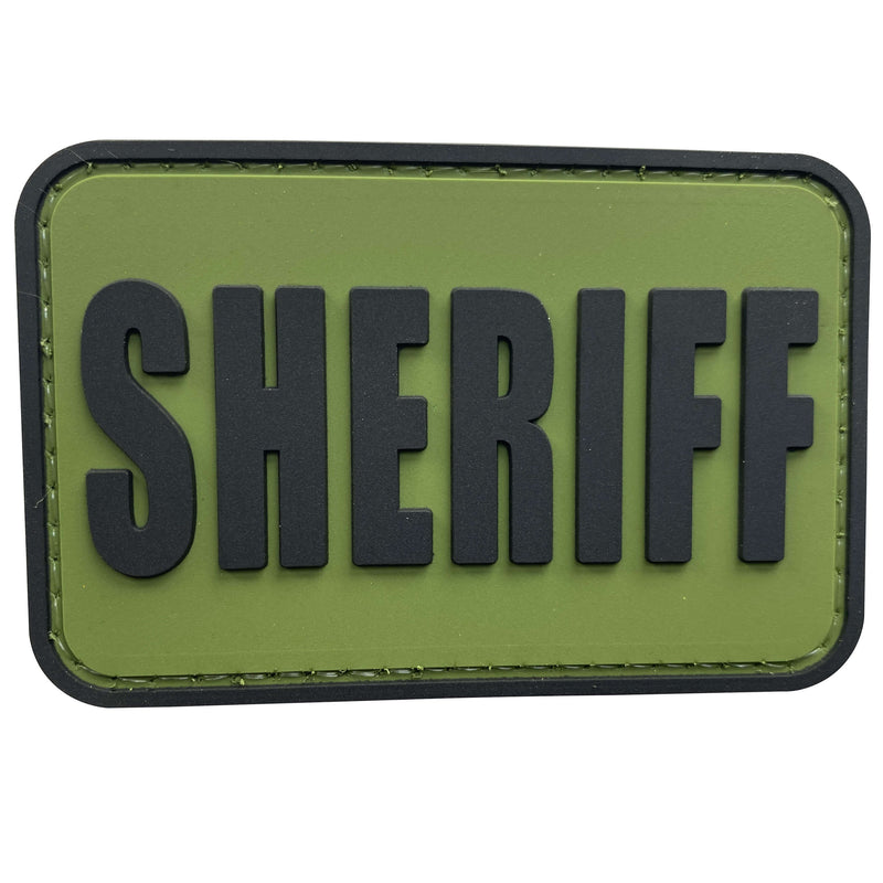 Load image into Gallery viewer, uuKen 3x2 inches Small PVC Rubber County Deputy Sheriff Department Dept Morale Patch with Hook Back 2x3 inch for Tactical Vest Uniform Jacket Hat Backpacks
