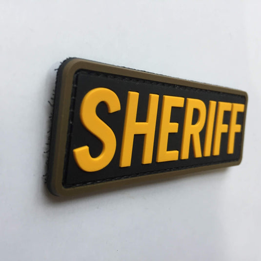 uuKen 4x1.4 inches Small PVC Deputy Sheriff Morale Patch Hook Back for Tactical Uniform Clothing Jackets Bags Vest