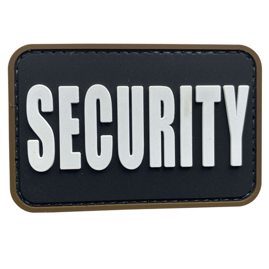 uuKen 3x2 inches Small PVC Rubber Security Guard Officer Morale Patch for Uniforms Clothing Hats Caps Tactical Vest Armed Shoulders Plate Carrier Back Panel
