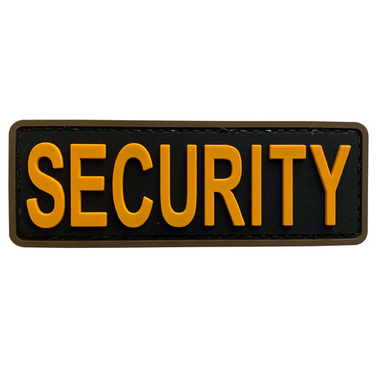 uuKen 4x1.4 inches Small PVC Security Guard Officer Morale Patch for Armed Shoulders Uniforms Clothing Tactical Vest Plate Carrier Back Panel