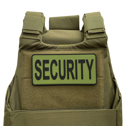 uuKen 8x4 inches Large Security Officer Tactical Morale Patches with Hook Back for Law Enforcement Tactical Vest Plate Carrier Uniforms Clothing Jackets Back Panel
