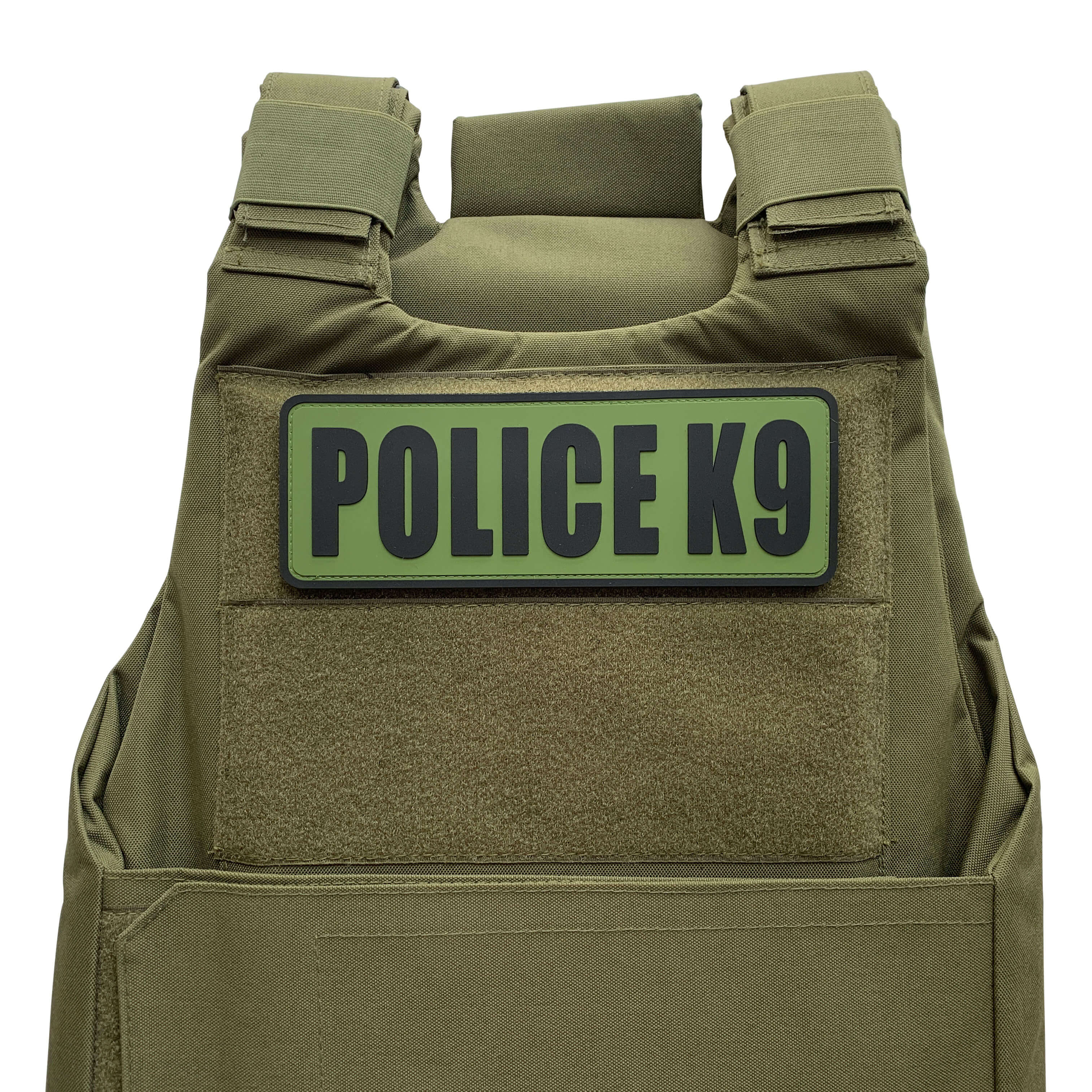 uuKen Large 8.5x3 inches PVC Rubber Military Tactical Police K9 Vest P