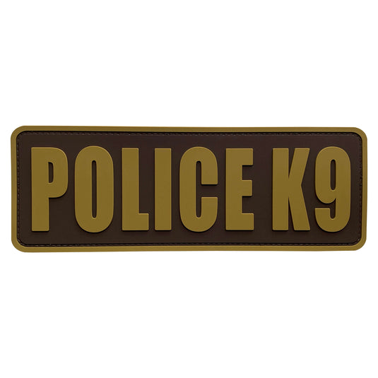 uuKen Large 8.5x3 inches PVC Rubber Military Tactical Police K9 Vest Patch with Hook Fastener Back for Tactical Vest Plate Carrier Enforcement