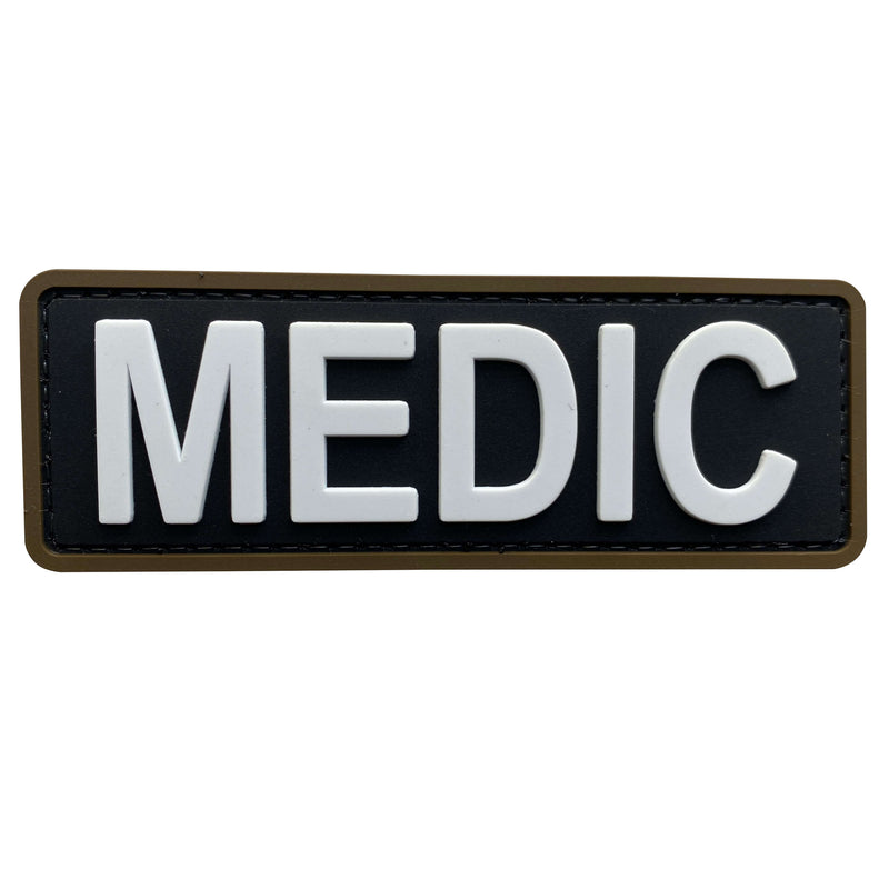 Load image into Gallery viewer, uuKen Small 4x1.4 inches PVC Military Army Combat Tactical EMT EMS First Aid Medic Morale Patch with Hook Back for Vest Clothes Uniforms Bags Backpack Pouch
