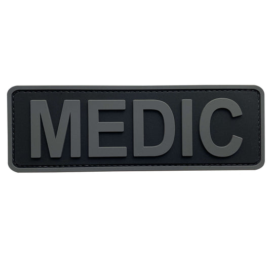 uuKen Big 6x2 inches PVC Military Army Combat Tactical EMT EMS First Aid Medic Morale Patch 2x6 inch with Hook Back for Vest Clothes Uniforms Bags Backpack Pouch