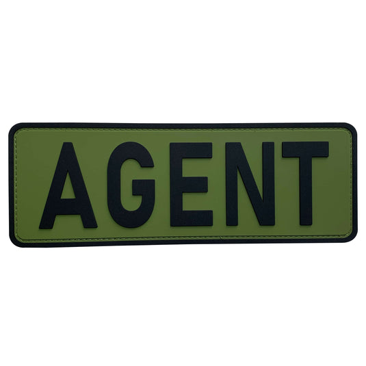 uuKen 8.5x3 inches Large PVC Bail Agent Patch Tactical Morale with Hook Back for Bail Enforcement Recovery Vest Security Plate Carrier