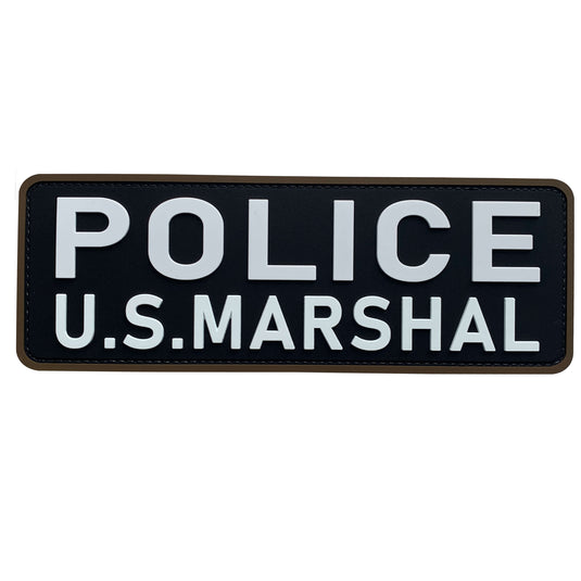 uuKen Large 8.5x3 inches US Marshals Deputy  Patch Hook Back for Tactical Vest Police Marshal Plate Carrier Back Panel