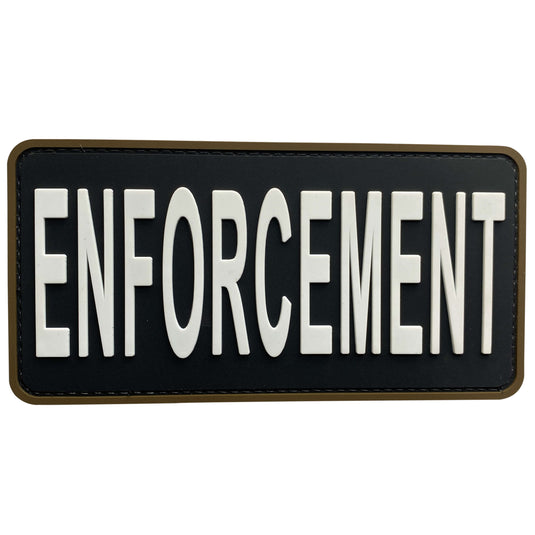 uuKen Big PVC Rubber Law Enforcement Patch Hook Fastener Back for Tactical Vest Plate Carrier Body Amor Uniforms Bags Backpacks