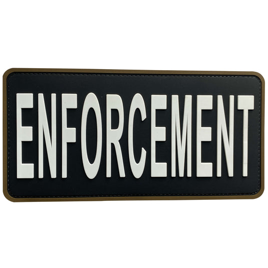 uuKen Big PVC Rubber Law Enforcement Patch Hook Fastener Back for Tactical Vest Plate Carrier Body Amor Uniforms Bags Backpacks