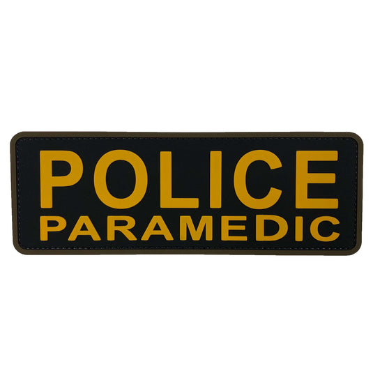 uuKen 8.5x3 inches Large PVC Rubber Police Paramedic Medic EMT EMS Patch for Tactical Vest Plate Carrier Uniform
