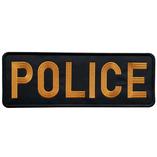 uuKen 11x4 inches XL Large Embroidery Police Patch 4x11 inch for Military Police Tactical Vest Jacket Plate Carrier Body Amor Back Panel
