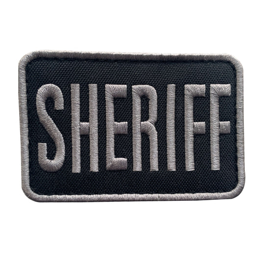 uuKen 3x2 inches Small Embroidery County Deputy Sheriff Patch Embroidered Cloth Fabric 2x3 inch for Sheriff Officer Department Tactical Cap Hat Jacket Uniform Clothing Plate Carrier Back Panel