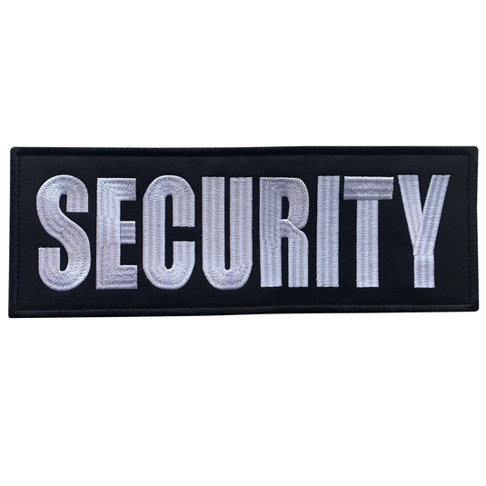 uuKen 11x4 inches Large Embroidered Fabric Security Guard Officer Morale Patches 4x11 inch for Plate Carrier Enforcement Security Uniforms Clothing Tactical Vest
