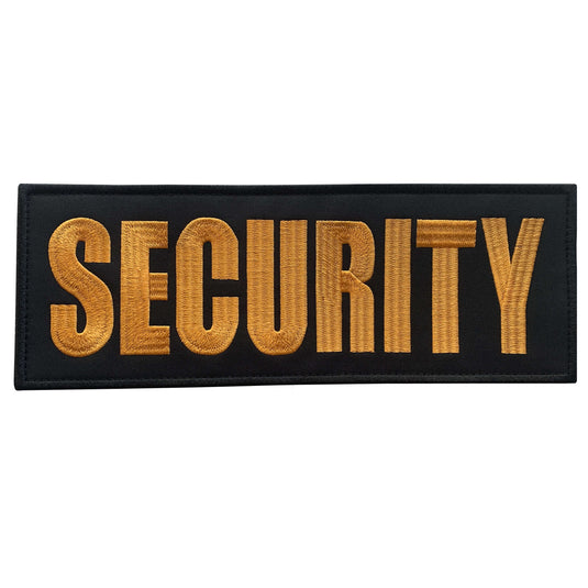 uuKen 11x4 inches Large Embroidered Fabric Security Guard Officer Morale Patches 4x11 inch for Plate Carrier Enforcement Security Uniforms Clothing Tactical Vest