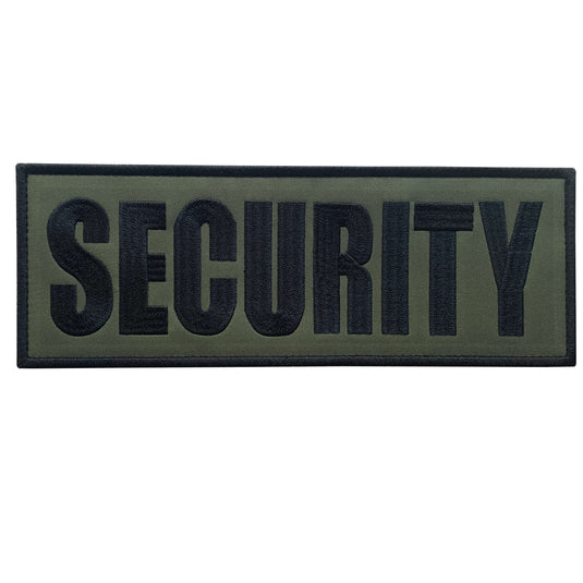 uuKen 11x4 inches Large Embroidered Fabric Security Guard Officer Morale Patches 4x11 inch for Plate Carrier Enforcement Security Uniforms Clothing Tactical Vest