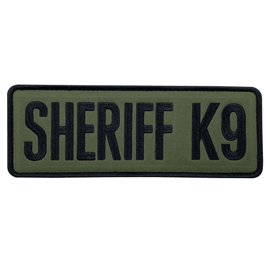 uuKen Large 8.5x3 inches Deputy County Embroidered Sheriff K9 Unit Morale Patch Hook Back for Tactical Vest Plate Carrier Uniforms