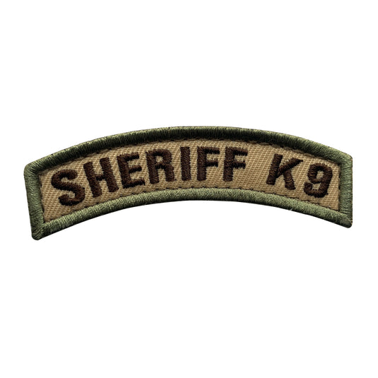 uuKen Small Deputy County Sheriff K9 Unit Morale Patch Tab Hook Back for Tactical Vest Plate Carrier Uniforms Armed Shoulders