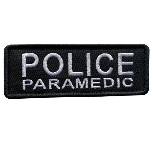 uuKen 4x1.4 inches Small EMS EMT Police Paramedic Patch with Hook Fastener Back for Tactical Vest Plate Carrier Enforcement Uniforms Clothing Back Panel