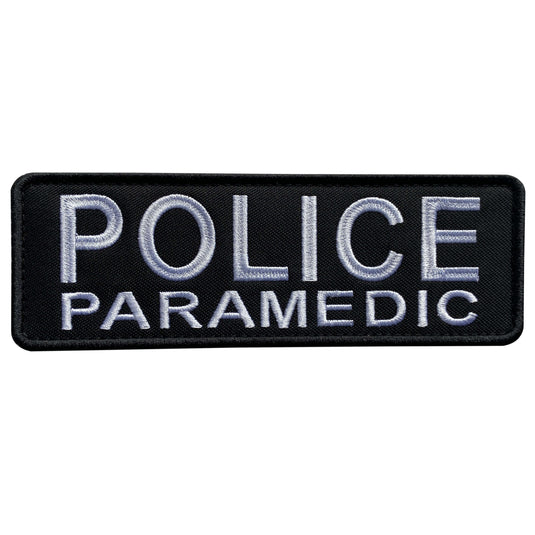 uuKen 6x2 inches Big EMS EMT Police Paramedic Patch with Hook Fastener Back for Tactical Vest Plate Carrier Enforcement Uniforms Clothing Back Panel