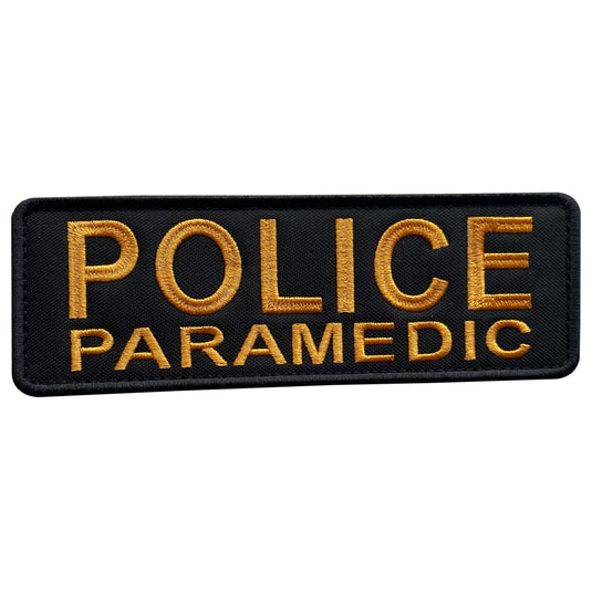 uuKen 6x2 inches Big EMS EMT Police Paramedic Patch with Hook Fastener Back for Tactical Vest Plate Carrier Enforcement Uniforms Clothing Back Panel