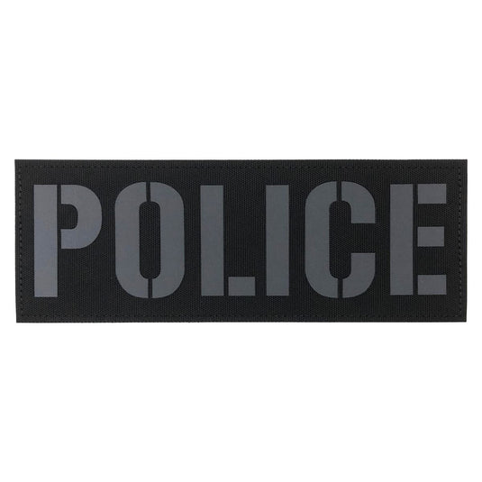 uuKen 8.5x3 inches Large Vest Reflective Police Patch Hook and Loop Fastener Backing