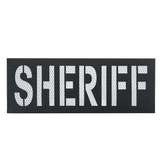 uuKen 11X4 inches X Large Vest Reflective Deputy Sheriff Department Officer Patch for Tactical Vest Plate Carrier