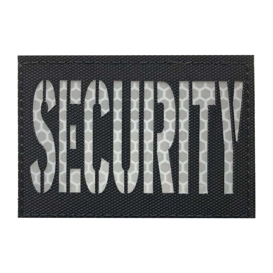 uuKen 3x2 inches Laser Cut Reflective Security Guard Officer Patch for Tactical Caps Bags Uniforms