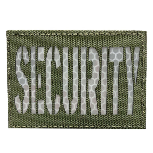 uuKen 3x2 inches Laser Cut Reflective Security Guard Officer Patch for Tactical Caps Bags Uniforms
