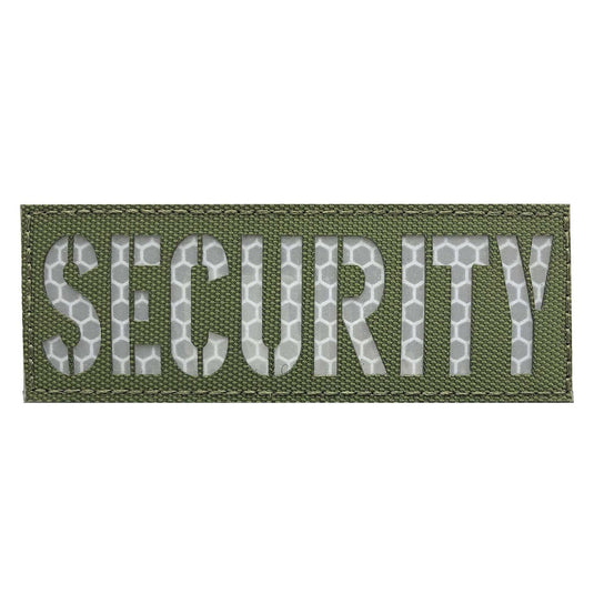 uuKen 4x1.4 inches Reflective Laser Cut Security Guard Officer Morale Patch for Tactical Uniforms