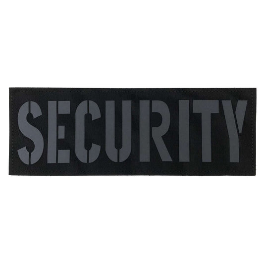 uuKen 8.5x3 inches Large Vest Reflective Security Patch Hook and Loop Fastener Backing
