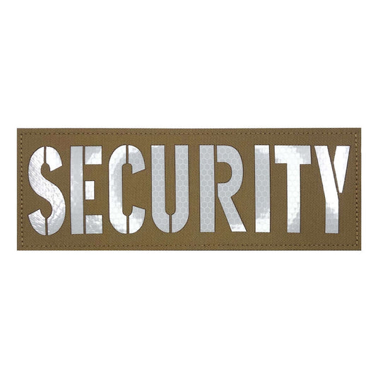 uuKen 8.5x3 inches Large Vest Reflective Security Patch Hook and Loop Fastener Backing