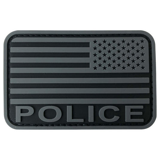 uuKen 3x2 inches Small US American Flag Police Patch 2x3 inches Forward and Reverse Arm Shoulder with Hook Fastener Back for Tactical Cap Hat  Vests Bags Backpacks