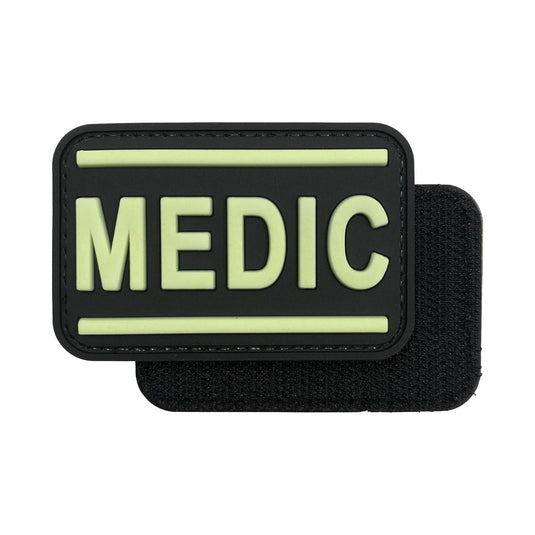 Medic PVC Patch Military Tactical Morale Patches PVC Patch with Hook Fastener Back for Tactical Cap Hats Tactical Vest Molle Bag Backpacks Plate Carrier