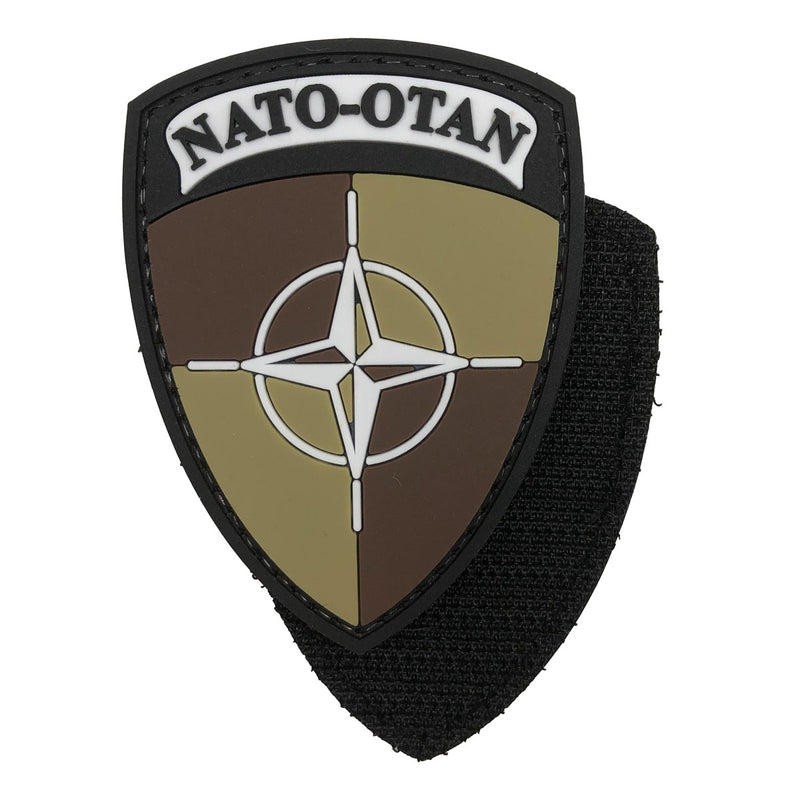 Load image into Gallery viewer, NATO-OTAN Shield PVC Patch Military Tactical Morale Patches PVC Patch with Hook Fastener Back for Tactical Cap Hats Tactical Vest Molle Bag Backpacks Plate Carrier
