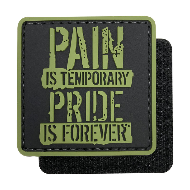 Load image into Gallery viewer, Pain is Temporary,Pride is Forever Military Tactical Morale Patches PVC Patch with Hook Fastener Back for Tactical Cap Hats Tactical Vest Molle Bag Backpacks Plate Carrier
