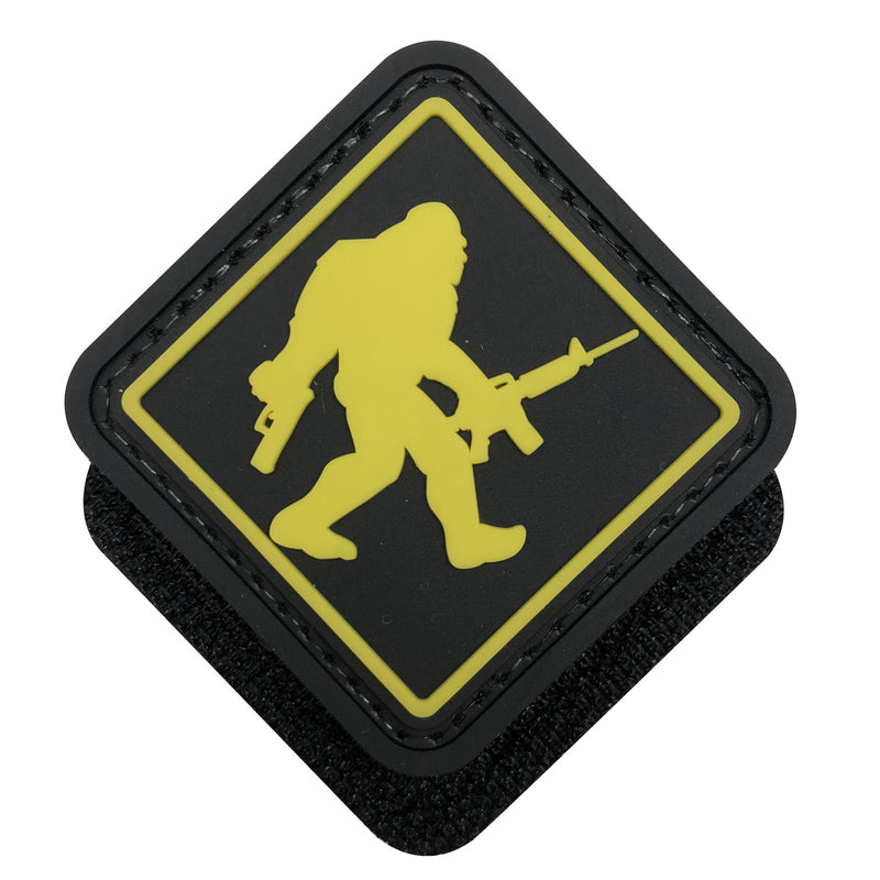 Load image into Gallery viewer, Bigfoot with Shotgun and Rifle Military Tactical Morale Patches PVC Patch with Hook Fastener Back for Tactical Cap Hats Tactical Vest Molle Bag Backpacks Plate Carrier
