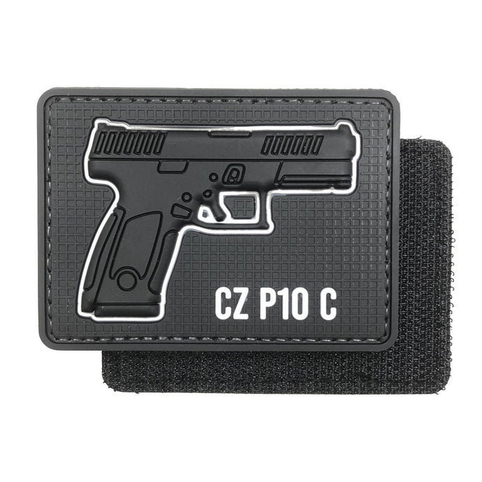 Shotgun CZ P10C Military Tactical Morale Patches PVC Patch with Hook Fastener Back for Tactical Cap Hats Tactical Vest Molle Bag Backpacks Plate Carrier