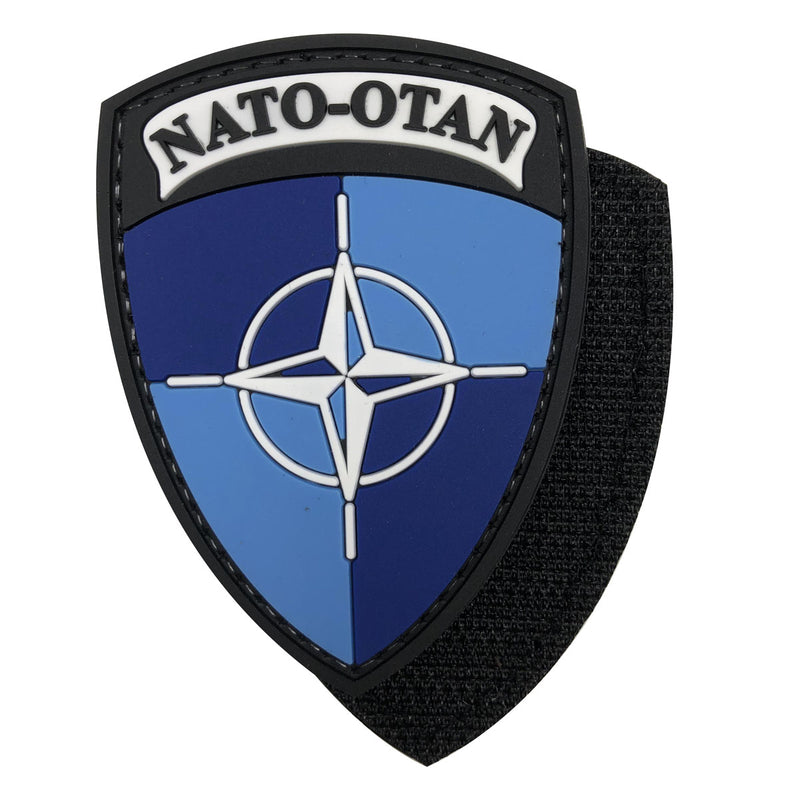 Load image into Gallery viewer, NATO-OTAN Shield PVC Patch Military Tactical Morale Patches PVC Patch with Hook Fastener Back for Tactical Cap Hats Tactical Vest Molle Bag Backpacks Plate Carrier
