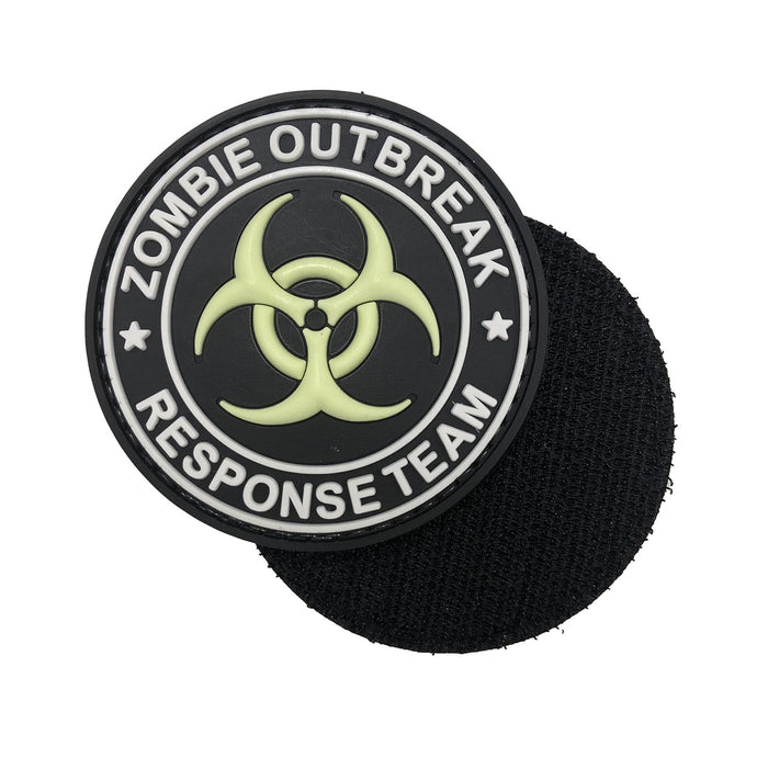 Zombie Oubreak Response Team Biohazard Military Tactical Morale Patches PVC Patch with Hook Fastener Back for Tactical Cap Hats Tactical Vest Molle Bag Backpacks Plate Carrier