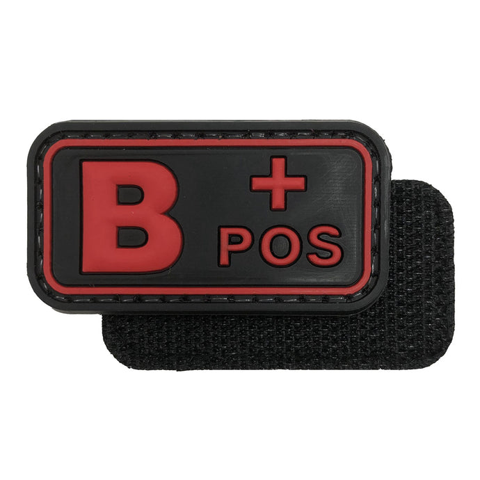 B POS Military Tactical Morale Patches PVC Patch with Hook Fastener Back for Tactical Cap Hats Tactical Vest Molle Bag Backpacks Plate Carrier