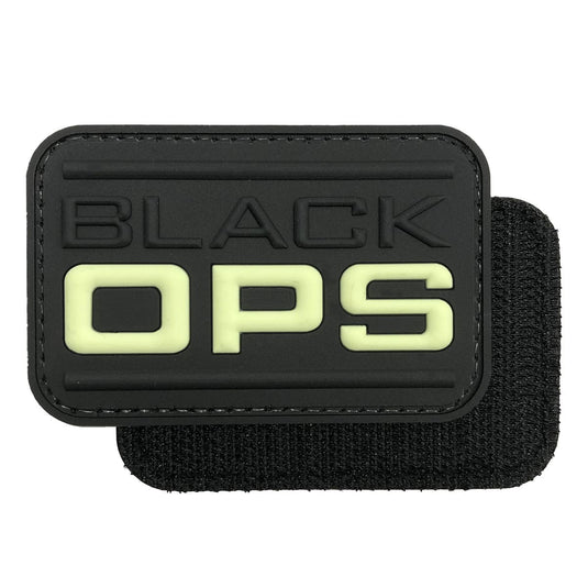 Black OPS Military Tactical Morale Patches PVC Patch with Hook Fastener Back for Tactical Cap Hats Tactical Vest Molle Bag Backpacks Plate Carrier