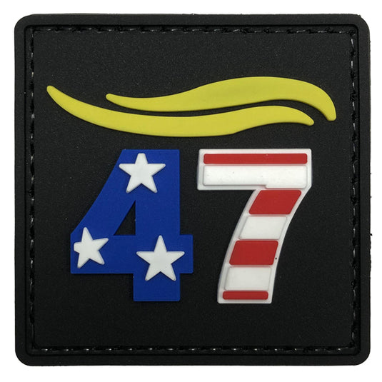 Trump is 47th President and No More Bullshit Make America Great Again Patch Trump MAGA Flag Patriotic Hat Morale Patch