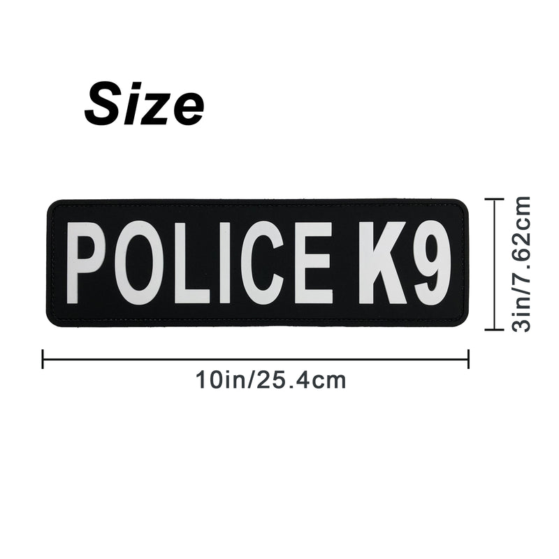 Load image into Gallery viewer, uuKen Large 10x3 inches PVC Rubber Military Tactical Police K9 Vest Patch for Tactical Vest Plate Carrier Enforcement
