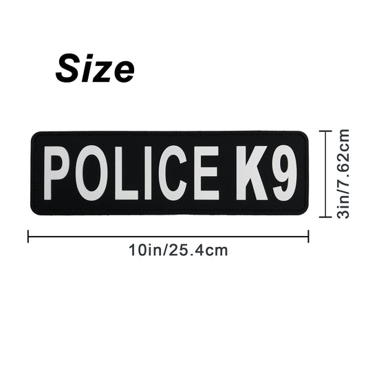 uuKen Large 10x3 inches PVC Rubber Military Tactical Police K9 Vest Patch for Tactical Vest Plate Carrier Enforcement