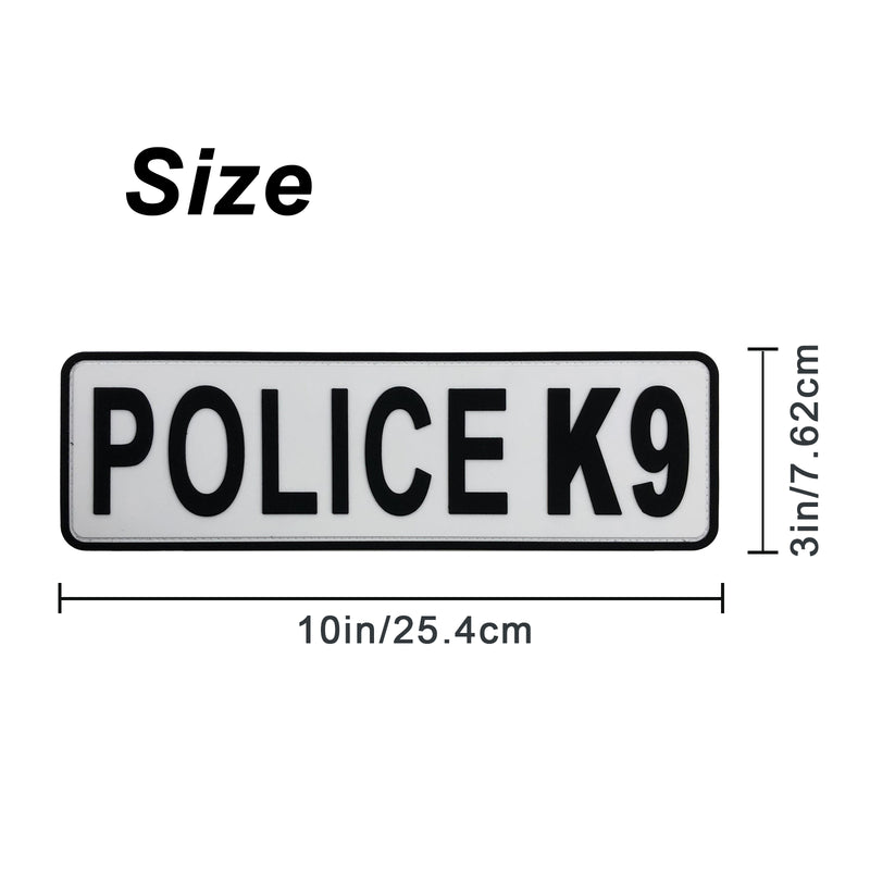 Load image into Gallery viewer, uuKen Large 10x3 inches PVC Rubber Military Tactical Police K9 Vest Patch for Tactical Vest Plate Carrier Enforcement
