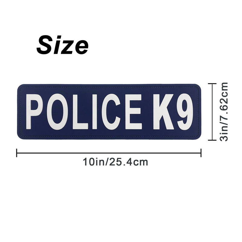 Load image into Gallery viewer, uuKen Large 10x3 inches PVC Rubber Military Tactical Police K9 Vest Patch for Tactical Vest Plate Carrier Enforcement
